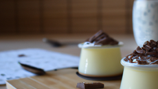 Petits pots de crème au chocolat blanc
