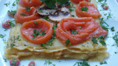 Lasagnes au carpaccio de saumon