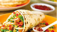 Tortillas de blé aux dés de poulet