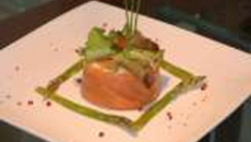 Tartares au saumon et chou-fleur