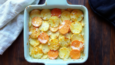 Gratin de pommes de terre et patates douces
