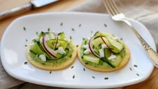 Tartelettes fines courgettes et Chabichou