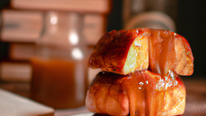 Brioche perdue au caramel salé