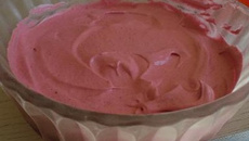 Mousse glacée à la framboise