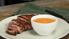 Magret de canard sauce au chorizo