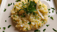 Risotto au yuzu et aux fines herbes