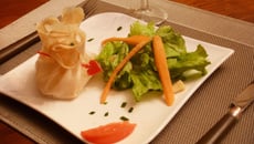 Aumônières chèvre pommes miel