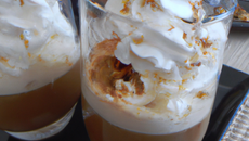 Granité de café et chantilly