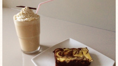 Goûter sucré au fromage : Brownie & Milk-Shake