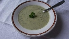 Velouté de courgettes au boursin