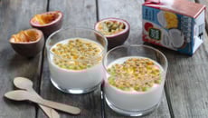 Panna cotta à la crème de coco et fruit de la passion