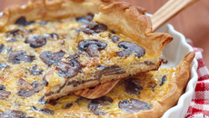 Quiche aux champignons forestiers et au porto