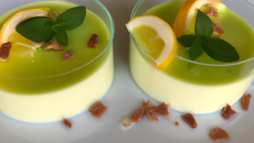 Panna cotta citron vert - chocolat blanc