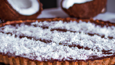 Tarte coco et chocolat