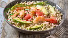 Salade trésor Inca, avocat et pamplemousse