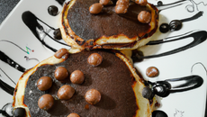 Pancakes....marbrés au chocolat...