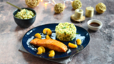 Pavé de saumon laqué aux clémentines