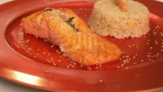 Mi-croustillant de saumon aux saveurs de soleil