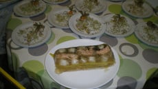 Terrine de saint-jacques et de saumon en gelée