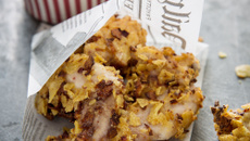 Bunny and Chips de gigolettes de lapin panées