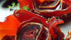Bouchées de magret de canard aux tomates séchées et comté