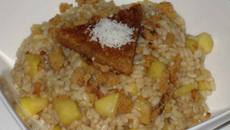 Risotto de pomme au Martini et pain d'épices