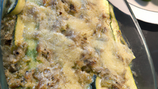 Crumble de courgettes à la féta
