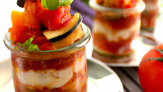 Verrine mini ratatouille rouget