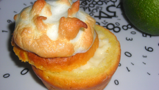 Muffins façon "tarte au citron vert meringuée"