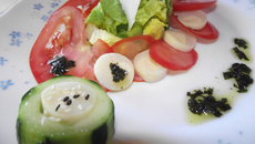 Salade tomate - cœur de palmier