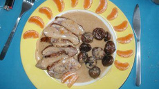 Magrets de canard aux mandarines