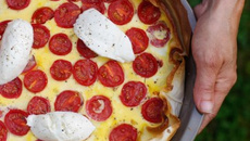 Tarte à la tomate et mozzarella