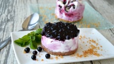 Cheesecake aux myrtilles et spéculoos