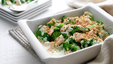 Gratin aux brocolis et au thon