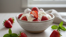 Fraises à la crème