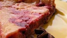 Tarte citron fourrée aux framboises