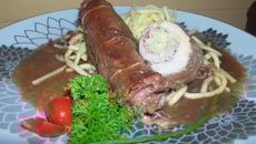 Saltimbocca à la choucroute sauce au pinot noir