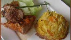 Filet mignon farci à la mangue