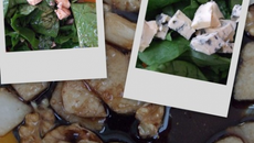 Salade aux feuilles d'épinard