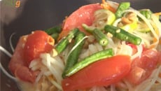 Salade exotique à la papaye