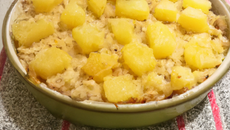 Crumble ananas et moisettes