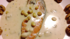 Truites à la crème de noisettes