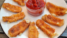 Mozzarella panée au paprika