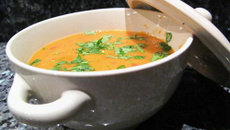 Soupe aux lentilles corail économique