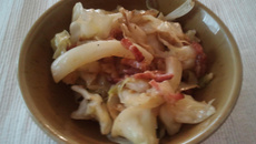 Choudou ou chou plat braisé aux lardons