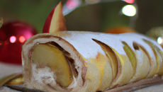 Bûche de Noël légère aux pommes