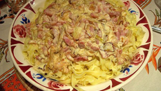 Tagliatelle carbonara