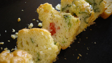 Cake tomate et basilic