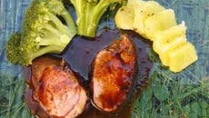 Filet mignon au caramel de gingembre