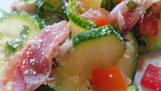 Salade de courgette aux saveurs italiennes